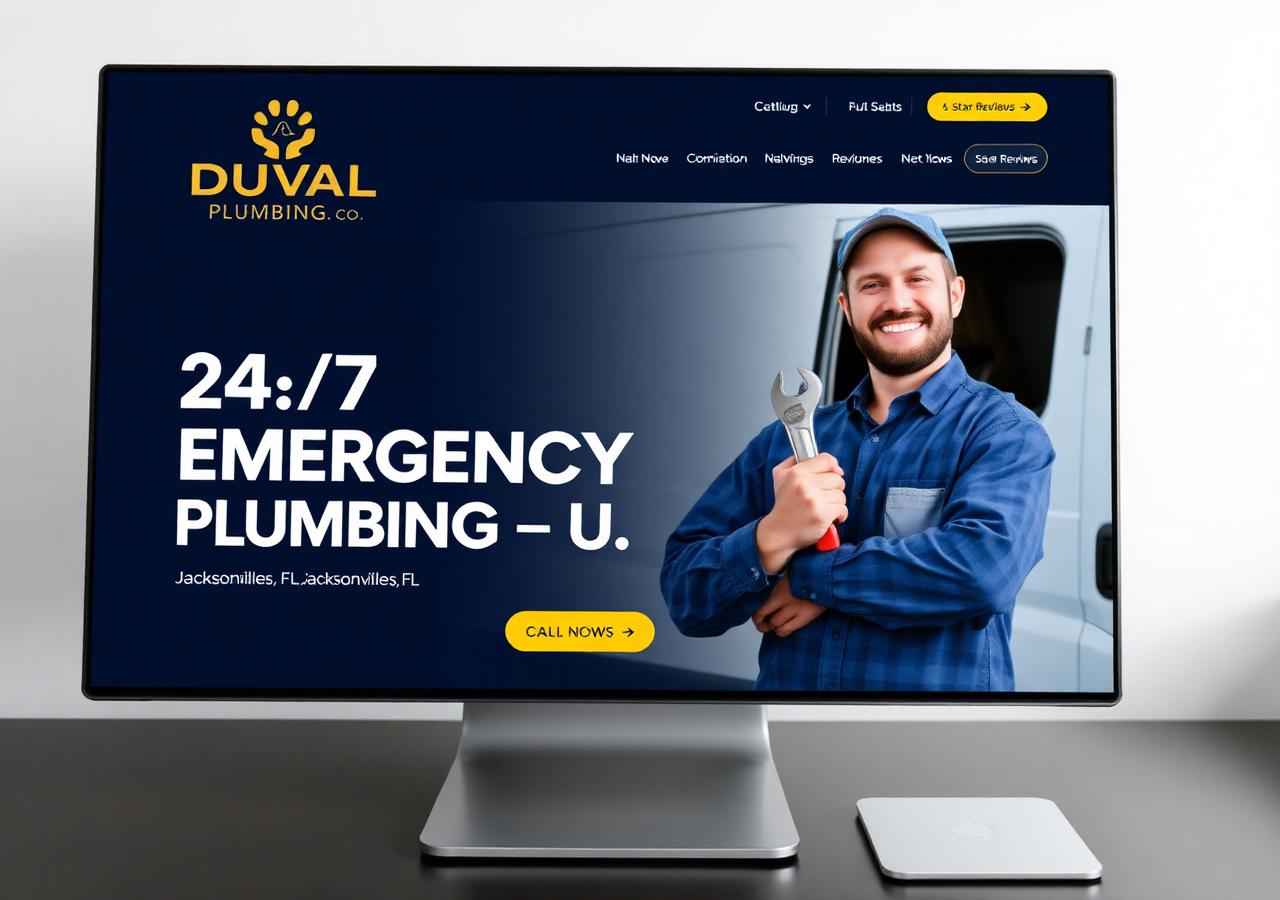 Plumbing website sample — Duval Plumbing Co.