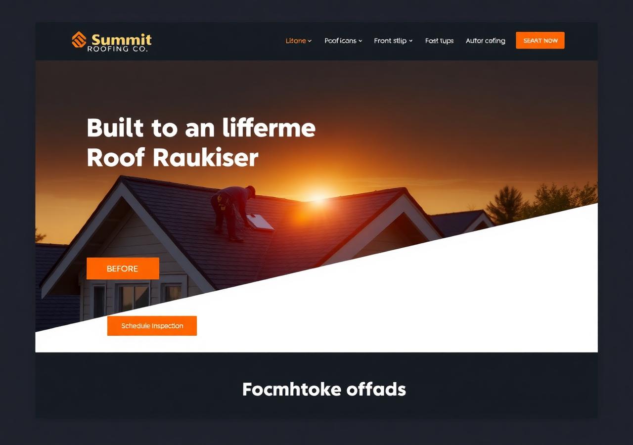 Roofing website sample — Summit Roofing Co.