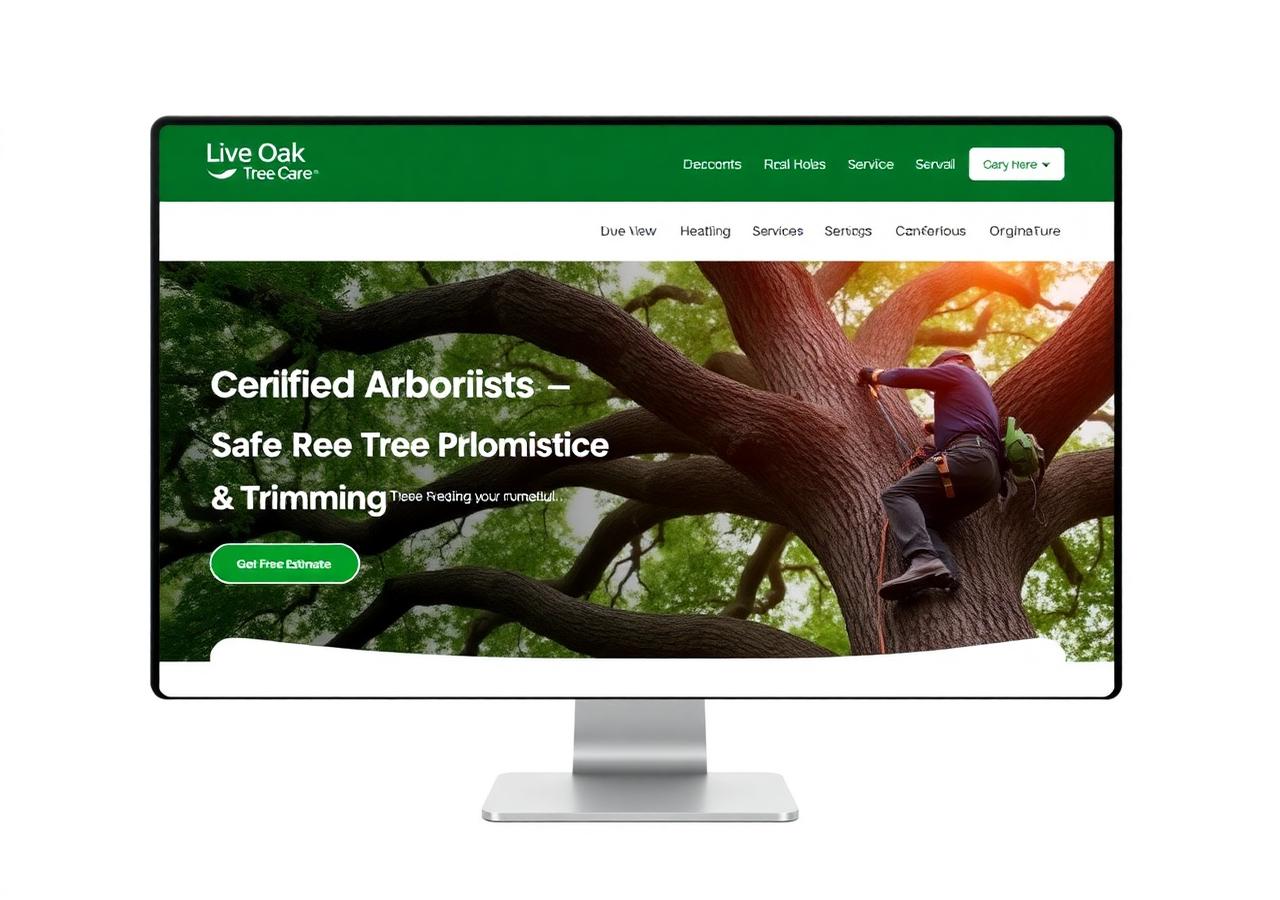 Tree Service website sample — Live Oak Tree Care